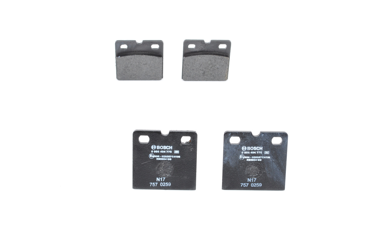 Brake Pad Set, disc brake - 0986494775 BOSCH - 420698451D, C2C13800, 1067.00